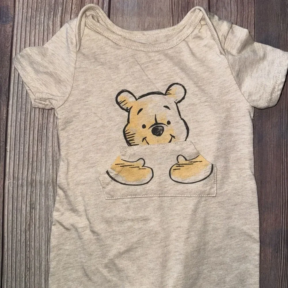 Disney Baby 6/9 Months Winnie The Pooh Bodysuits